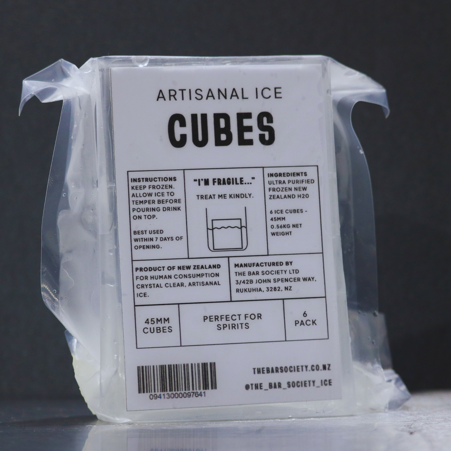 Ice Cubes At-Home 6 Pack - 45x45mm Cubes